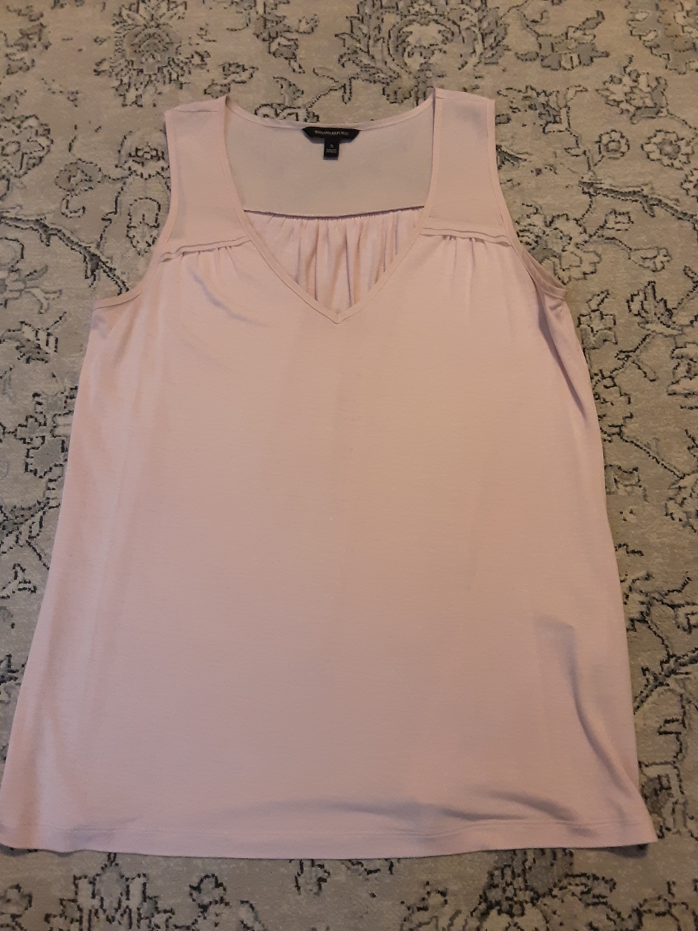 Banana Republic Pink V-Neck Tank Top